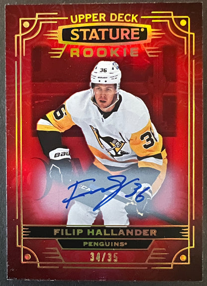 Filip Hallander Rookie Auto Red - 2022/23 Stature