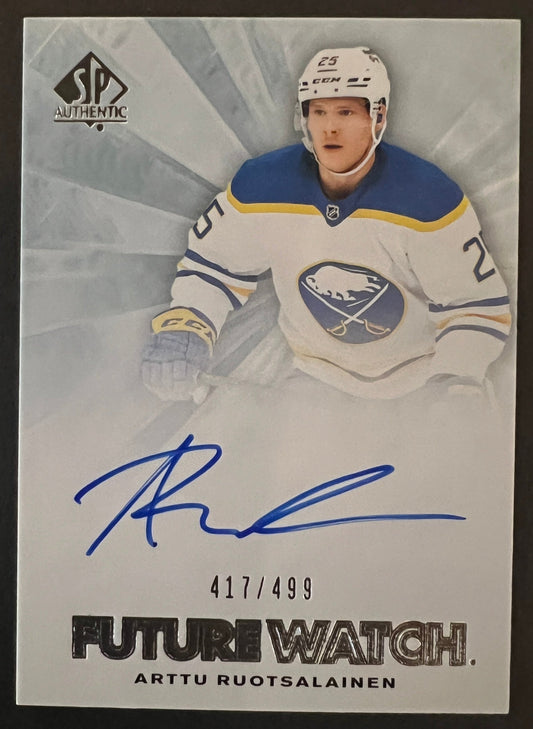 Arttu Ruotsalainen Retro Future Watch Auto /499- 2021/22 SP Authentic