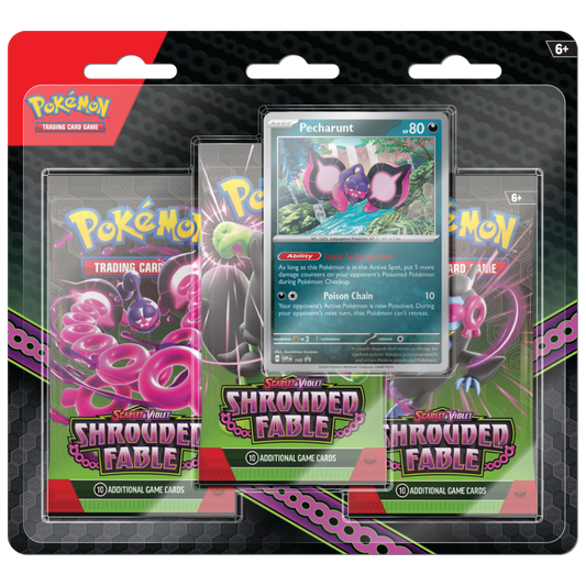 Pokemon Scarlet & Violet - Shrouded Fable 3pk Blister