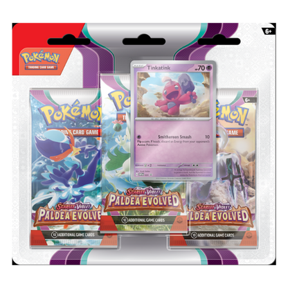 Pokemon Paldea Evolved 3 Pack Blister