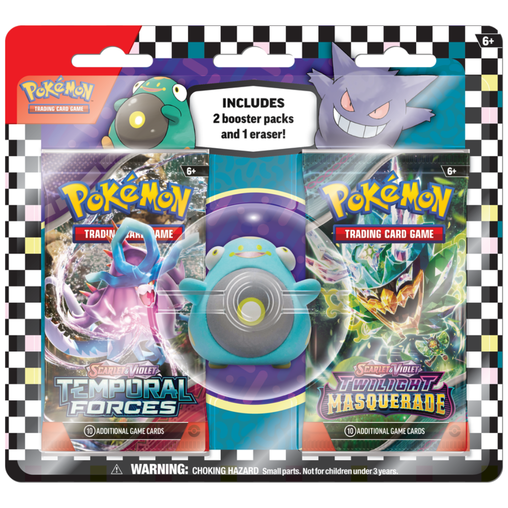 Pokemon Back To School Eraser Blister 2024