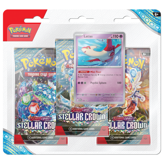 Pokemon Scarlet & Violet - Stellar Crown 3 Pack Blister