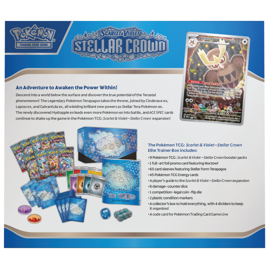 Pokemon Scarlet & Violet - Stellar Crown Elite Trainer Box