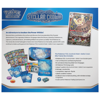 Pokemon Scarlet & Violet - Stellar Crown Elite Trainer Box