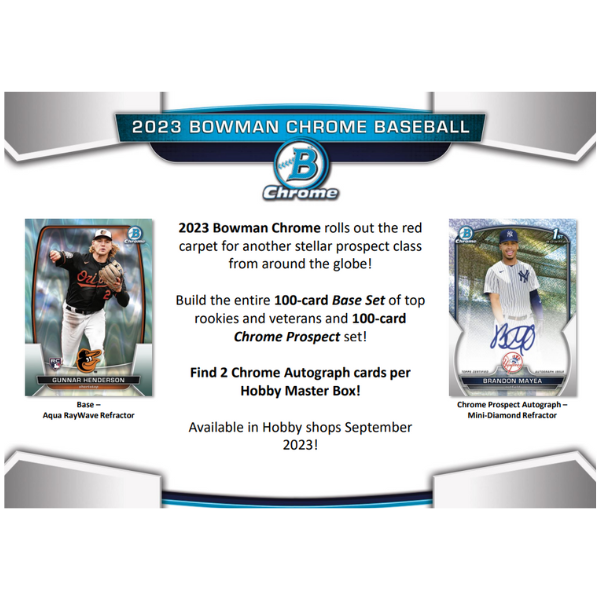 2023 Topps Bowman Chrome Baseball Hobby