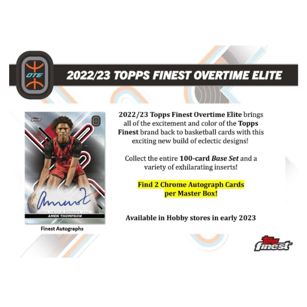 2022-23 Topps Finest Overtime Elite Basketball