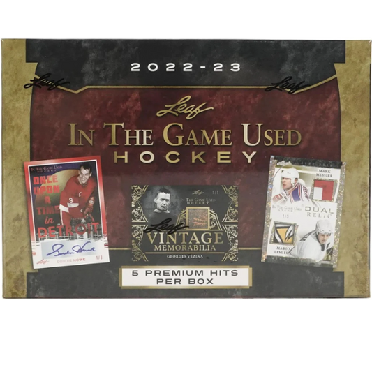 2022-23 Leaf In The Game Used Hockey