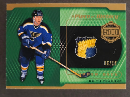 Keith Tkachuk Piece Of History Patch - 500 Goal Club /10 - 2022/23 SP Game Used