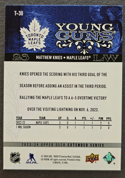 Matthew Knies Young Guns Retro - 2023/24 Extended Series