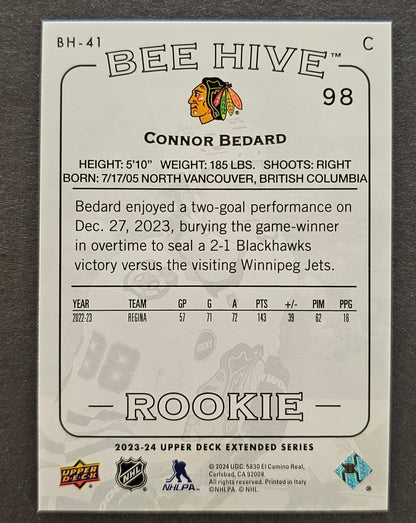 Connor Bedard 03-04 Beehive Rookie - 2023/24 Extended Series