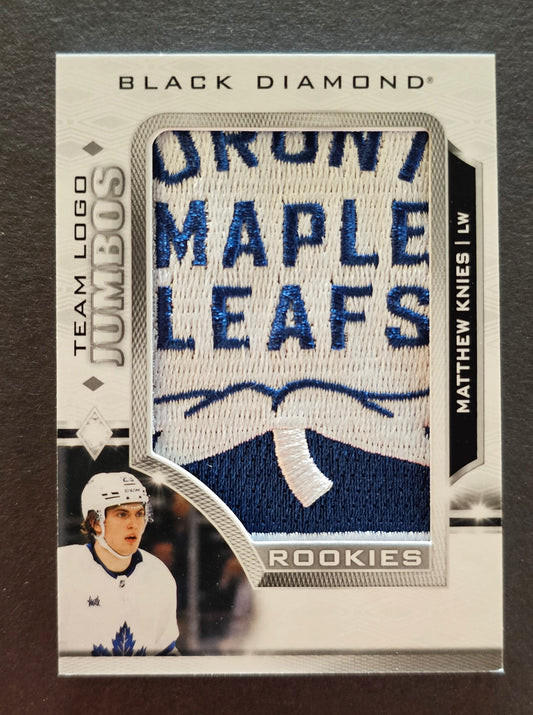 Matthew Knies Rookies Team Logo Jumbos - 2023/24 Black Diamond