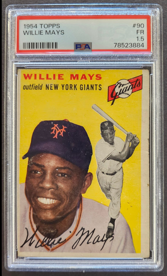 Willie Mayes #90 Graded PSA 1.5 - 1954 Topps