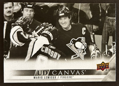 Mario Lemieux UD Canvas B&W - 2022/23 Extended Series