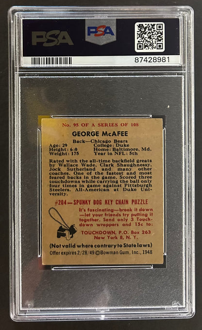 George McAfee - PSA 4 - 1948 Bowman