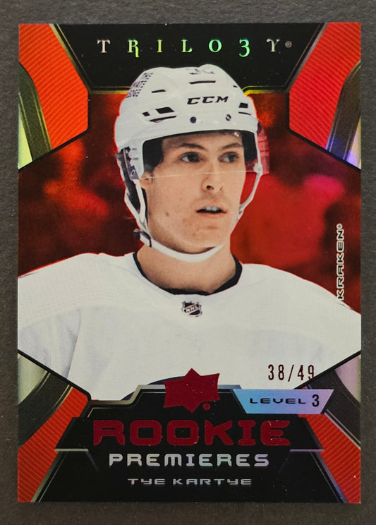 Tye Kartye Rookie Premieres Level 3 Red /49 - 2023/24 Trilogy