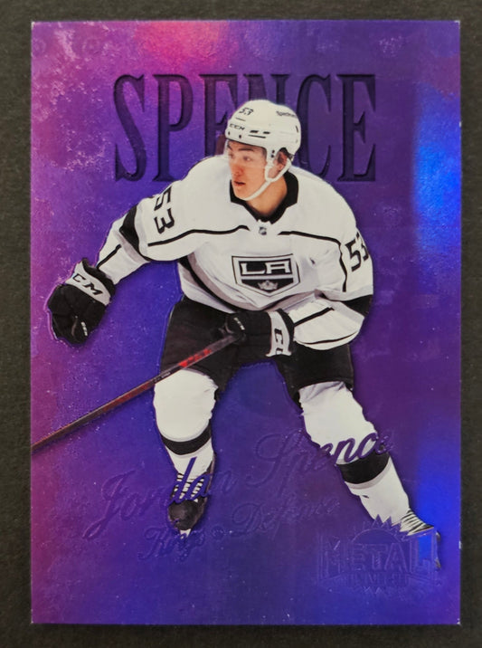 Jordan Spence Retro Rookie Purple Spectrum /199 - 2022/23 Metal Universe