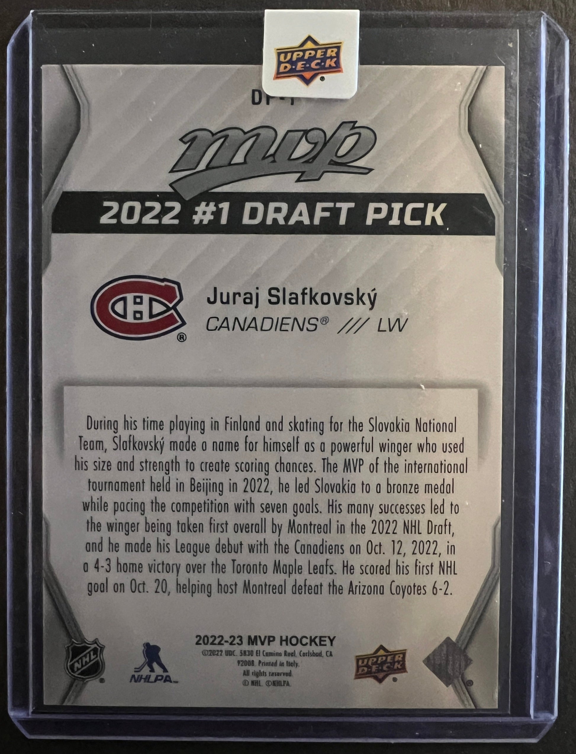 Juraj Slafkovsky #1 Draft Pick Redemption - 2022/23 MVP