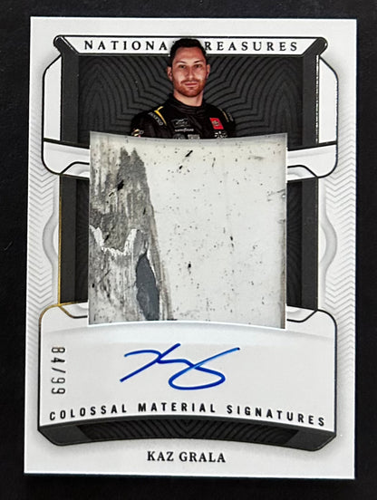 Kaz Grala Colossal Material Signatures /99 - 2023 Panini National Treasures