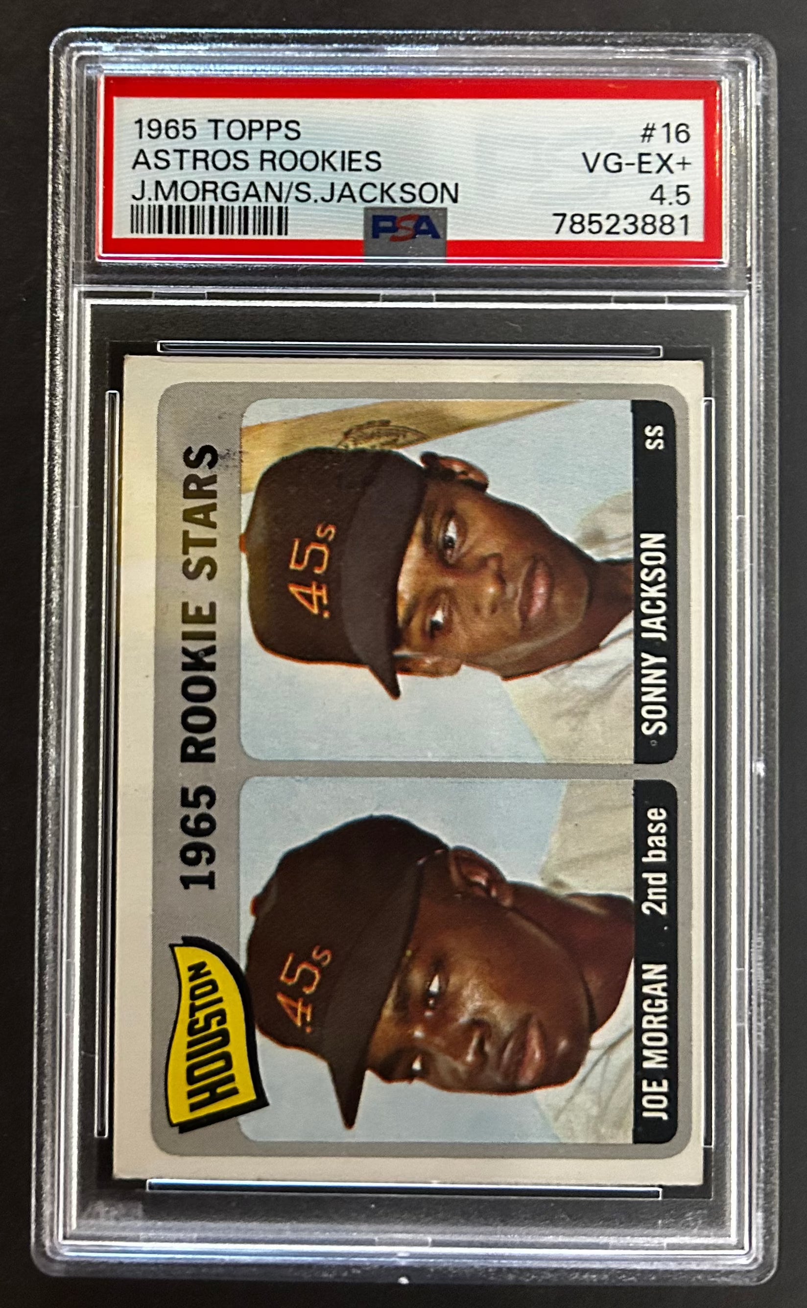 Joe Morgan / Sonny Jackson Rookie Stars - PSA 4.5 - 1965 Topps