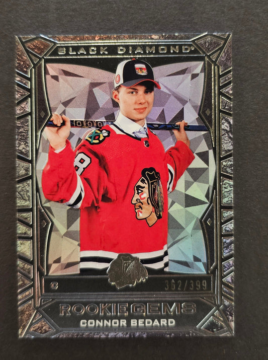 Connor Bedard Rookie Gems /399 - 2023/24 Black Diamond