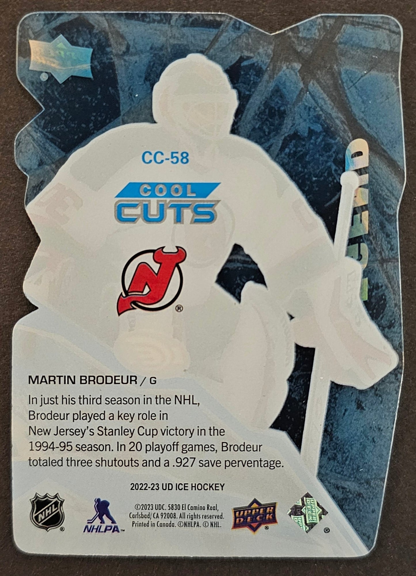 Martin Brodeur Cool Cuts Legend - 2022/23 Ice