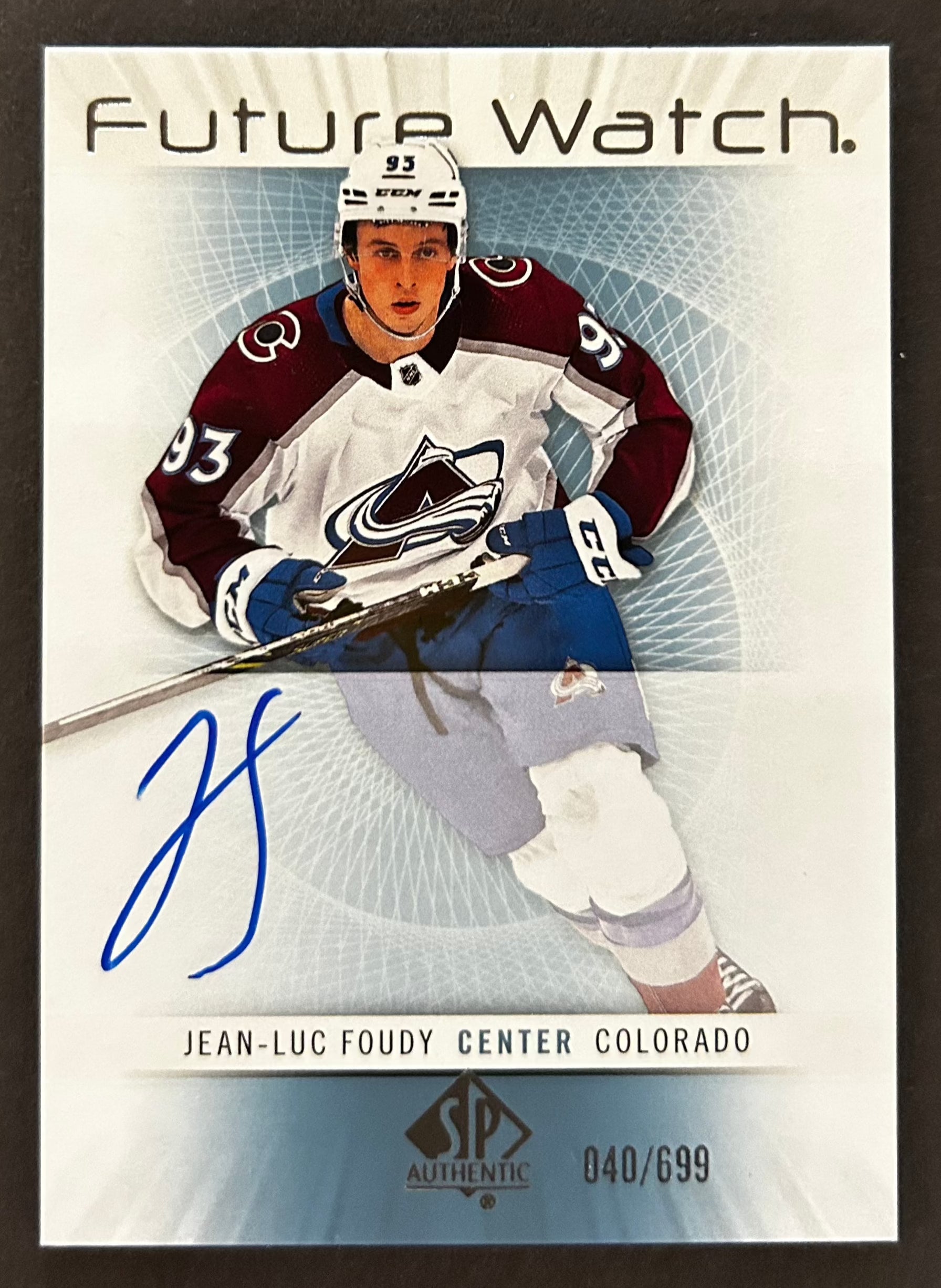 Jean-Luc Foudy Future Watch Auto /699 - 2022/23 SP Authentic