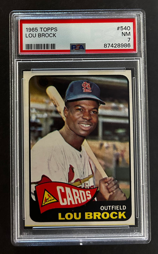 Lou Brock - PSA 7 - 1965 Topps