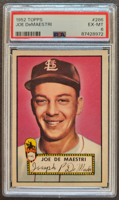 Joe DeMaestri #286 Graded PSA 6 - 1952 Topps