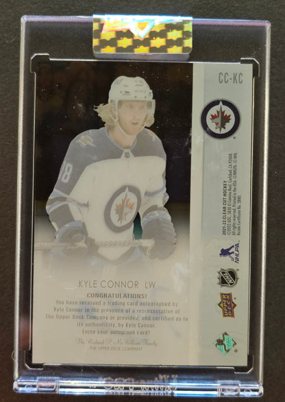 Kyle Connor Clear Cut Auto - 2021/22 Clear Cut