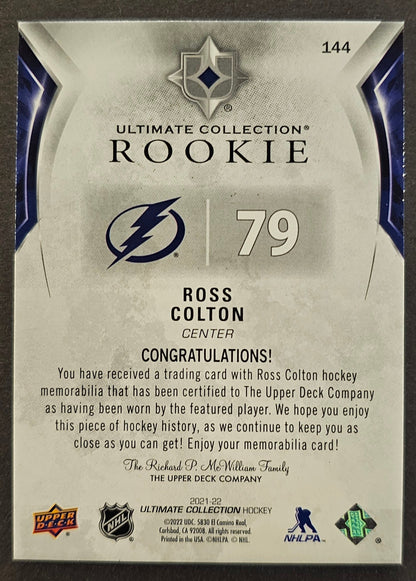 Ross Colton Rookie Jersey /699 - 2021/22 Ultimate