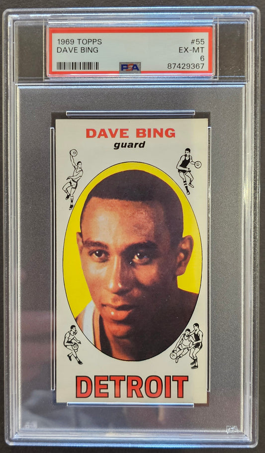 Dave Bing #55 Graded PSA 6 - 1969 Topps