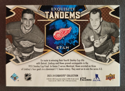 Ted Lindsay / Gordie Howe Exquisite Tandems - 2023/24 Equisite Collection