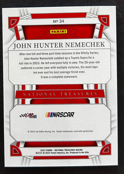 John Hunter Nemechek /13 - 2023 Panini National Treasures