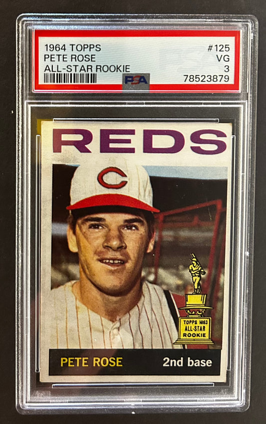 Pete Rose All Star Rookie - PSA 3 - 1964 Topps