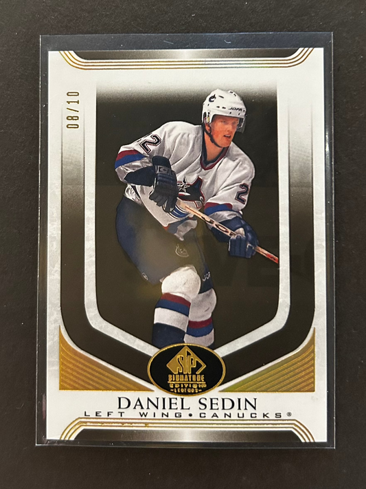 Daniel Sedin /10 - 2020/21 SP Signatures