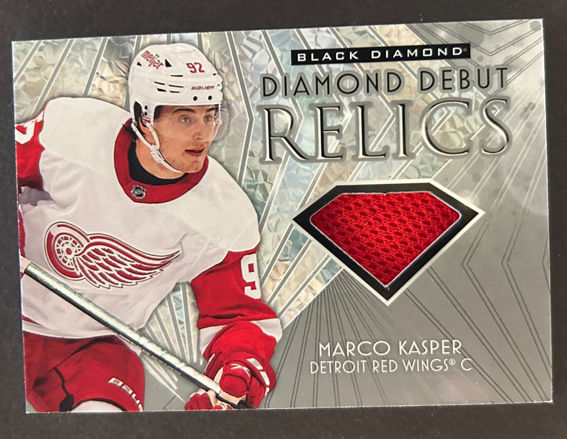 Marco Kasper Diamond Debut Relics Jersey Patch - 2023/24 Black Diamond