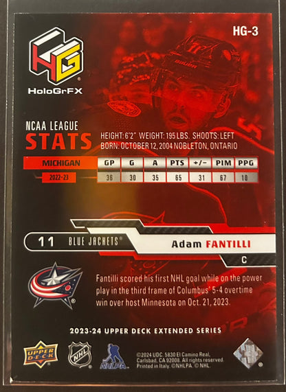 Adam Fantilli Holo Gr Red - 2023/24 Extended Series 