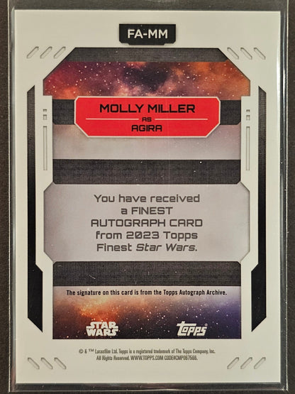 Molly Miller As Agira Auto - 2023 Topps Finest Star Wars