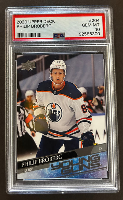 Philip Broberg Young Guns #204 - PSA 10 - 2020/21 Series 1