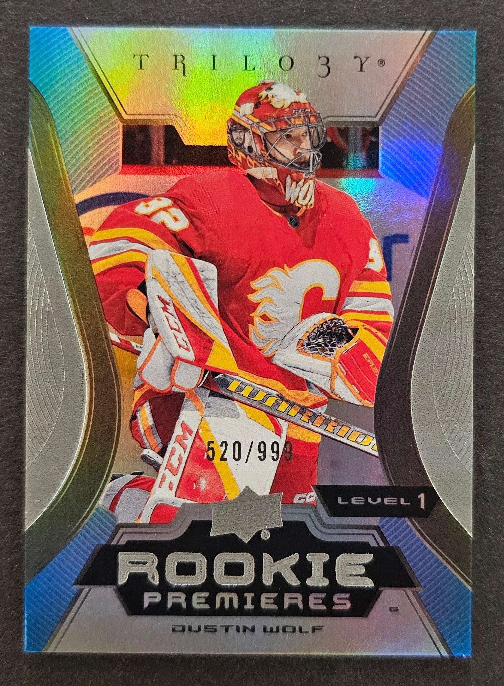 Dustin Wolf Rookie Premieres Level 1 /999 - 2023/24 Trilogy