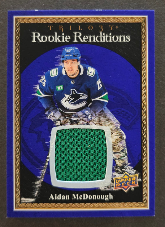 Aidan McDonough Rookie Renditions Jersey - 2023/24 Trilogy 