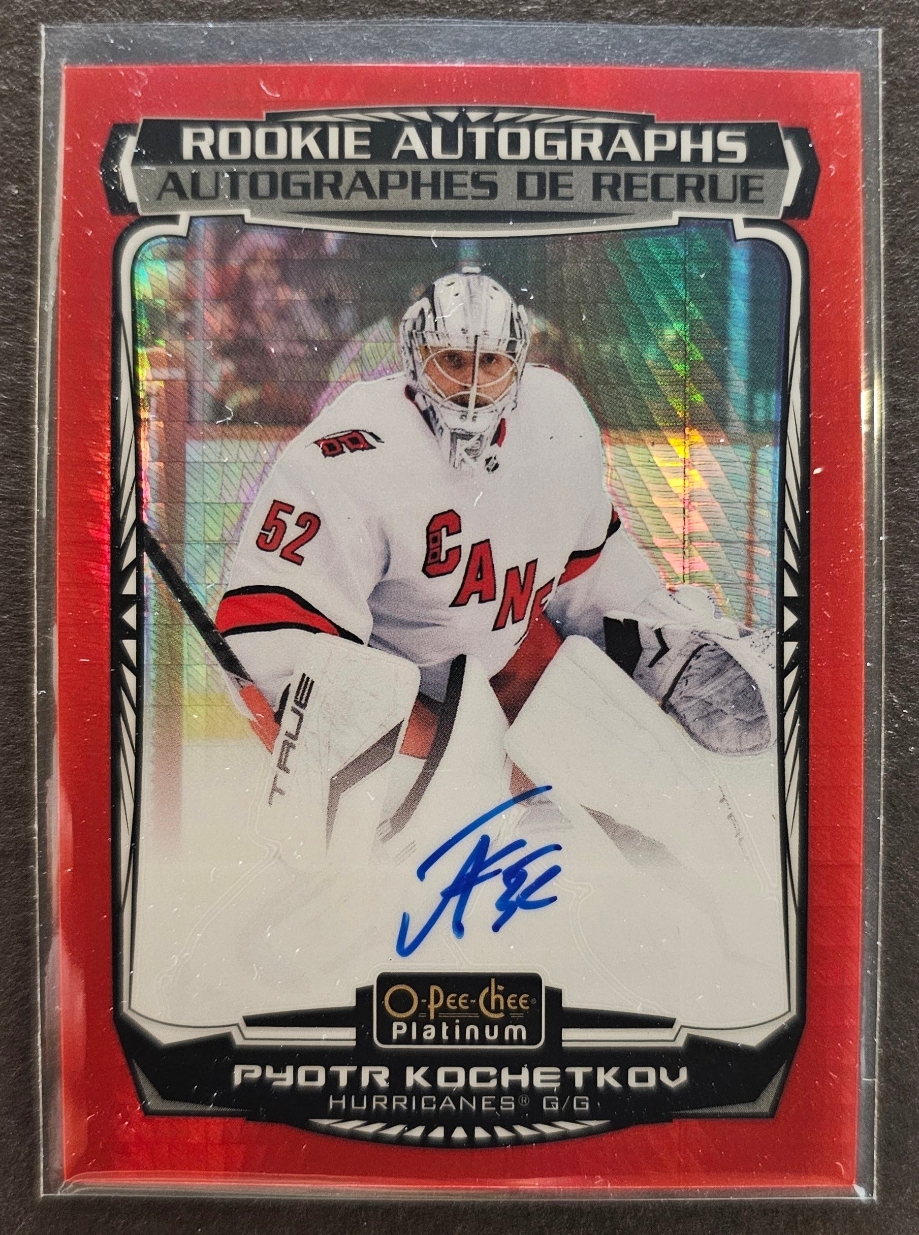 Pyotr Kochetkov Rookie Autographs Red Prism /50 - 2022/23 O-Pee-Chee Platinum