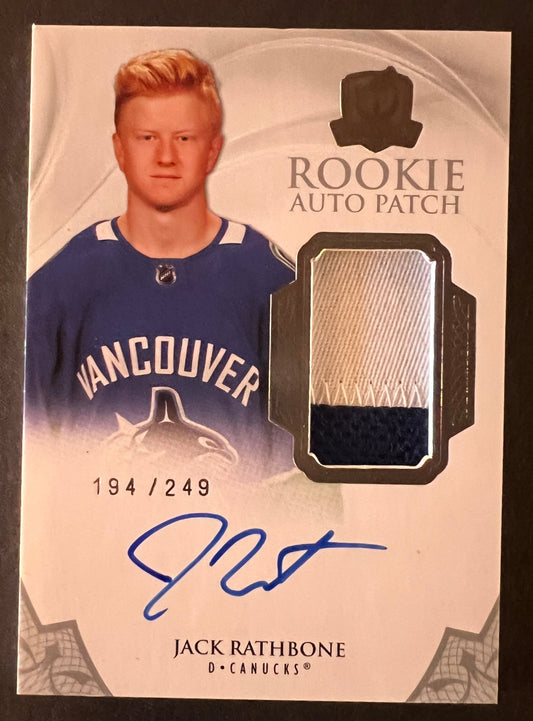 Jack Rathbone Rookie Auto Patch /249 - 2020/21 The Cup