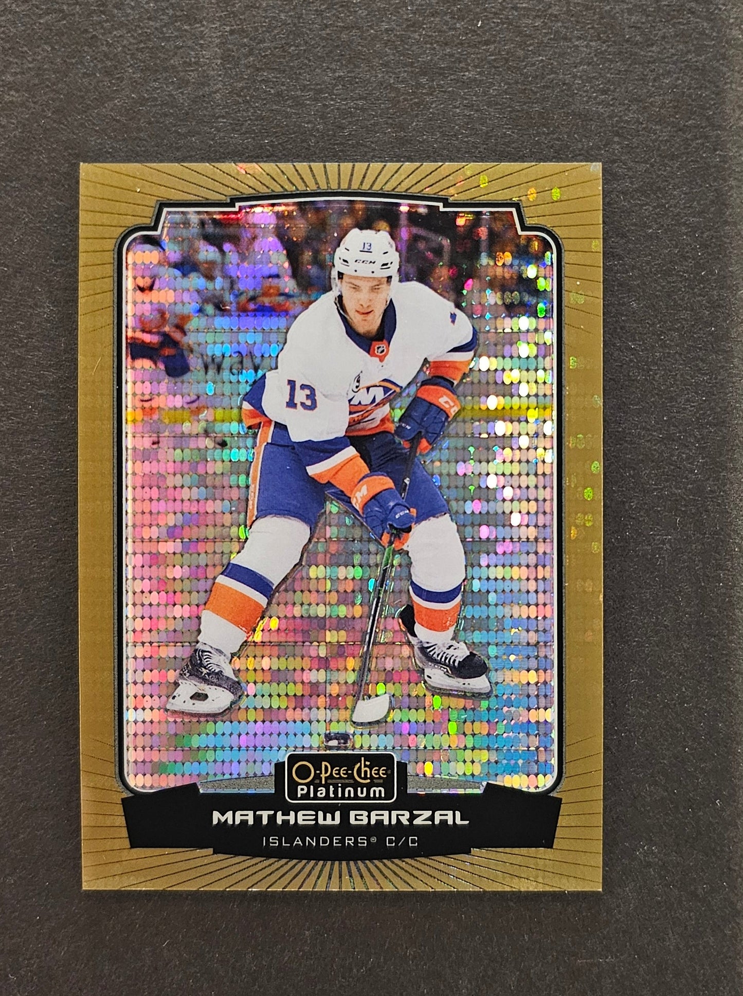 Mathew Barzal Seismic Gold /50 - 2022/23 O-Pee-Chee Platinum