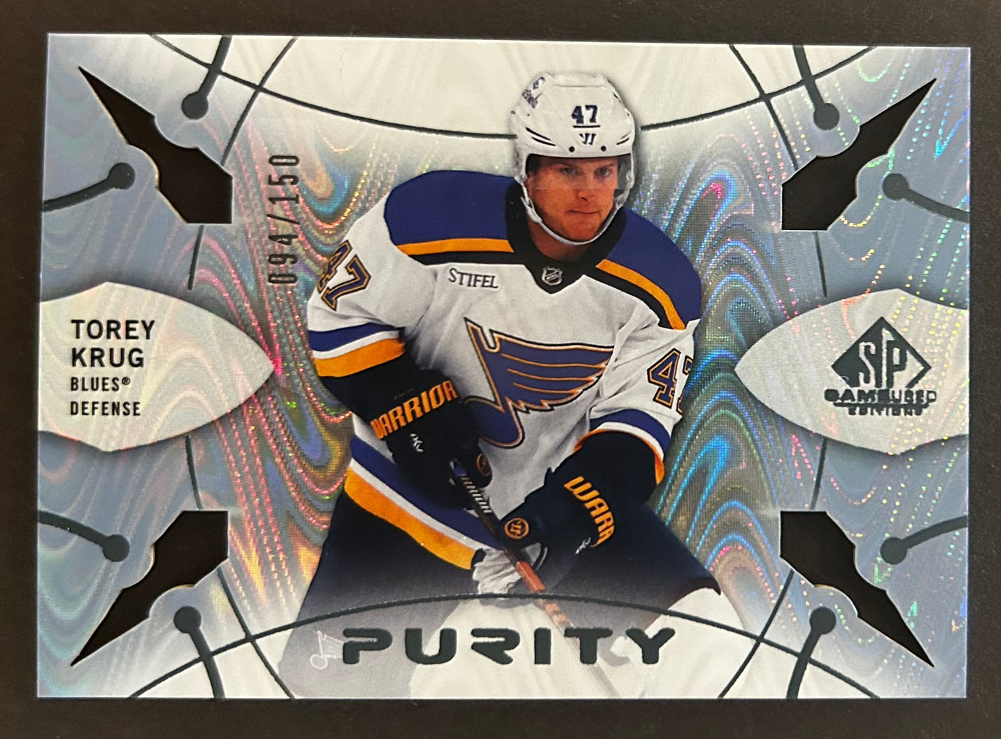 Torey Krug Purity Blue /150 - 2022/23 SP Game Used