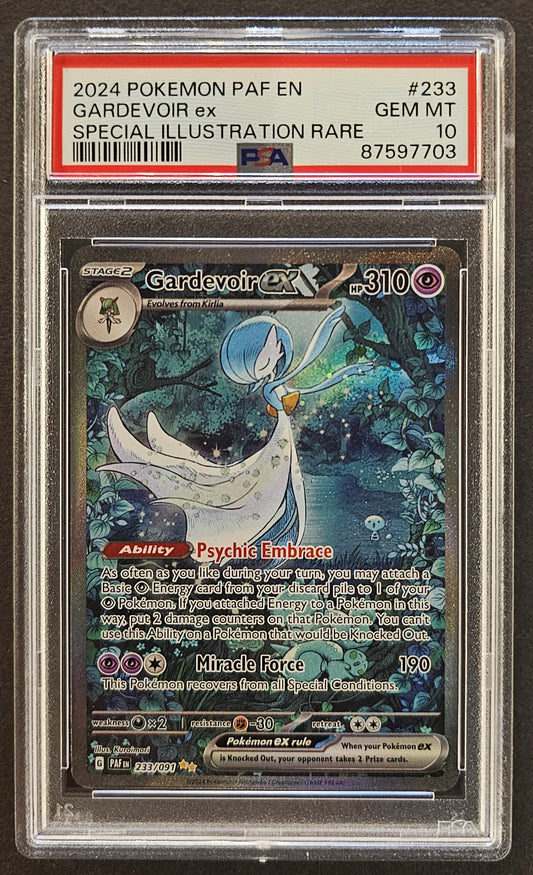 Gardevoir ex #233 Special Illustration Rare Graded PSA 10 - 2024 Paldean Fates