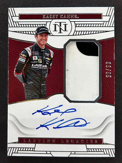 Kasey Kahne Lasting Legacies Auto /99 - 2023 Panini National Treasures 