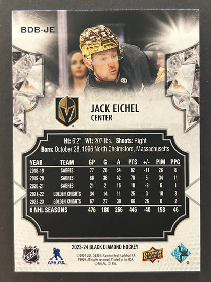 Jack Eichel Emerald Base /10 - 2023/24 Black Diamond