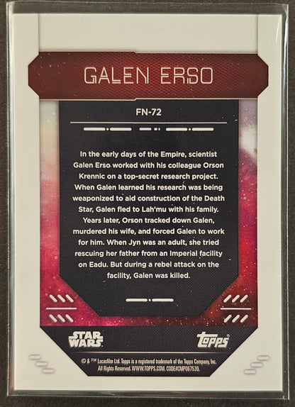 Galen Erso Green Refractor /99 - 2023 Topps Finest Star Wars