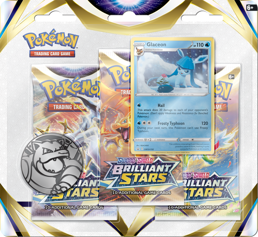 Pokemon Brilliant Stars 3Pk Blister